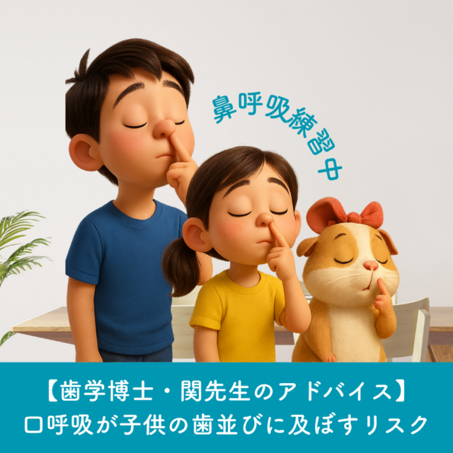 学芸大学　玄和堂歯科診療所　歯学博士のアドバイス・小児歯科｜口呼吸が子供の歯並びに及ぼすリスクについて