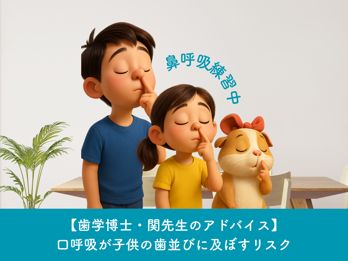 学芸大学　玄和堂歯科診療所　歯学博士のアドバイス・小児歯科｜口呼吸が子供の歯並びに及ぼすリスクについて